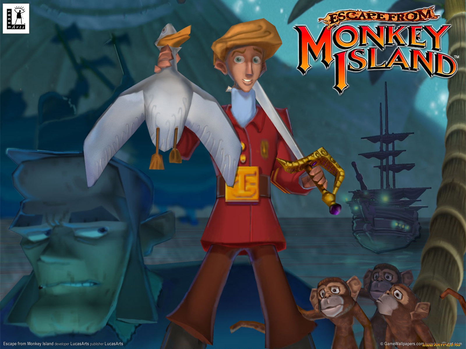 , , escape, from, monkey, island
